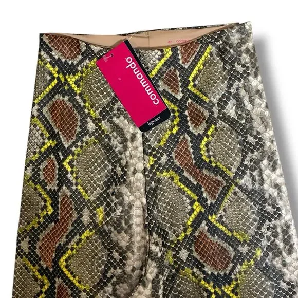 Commando faux animal legging with control neon snake NEW - Picture 10 of 12